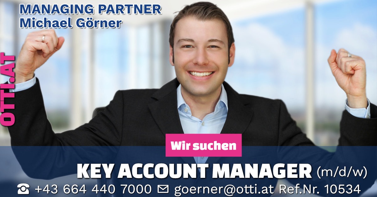 Wien: Key Account Manager (m/w/d) – Jahresbrutto ab T-EUR 60, Vollzeit