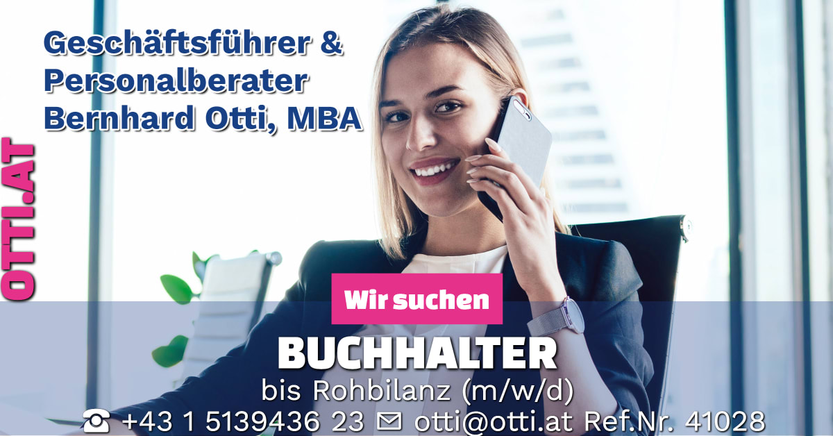 Wien: Buchhalter bis Rohbilanz (m/w/d) – Jahresbrutto ab T-EUR 45, Vollzeit