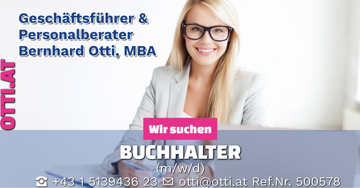 Wien: Buchhalter (m/w/d) – Jahresbrutto ab T-EUR 36, Vollzeit