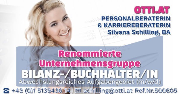 Wien: Buchhalter/Bilanzbuchhalter (m/w/d) 25h-VZ – Jahresbrutto ab T-EUR 39, Vollzeit