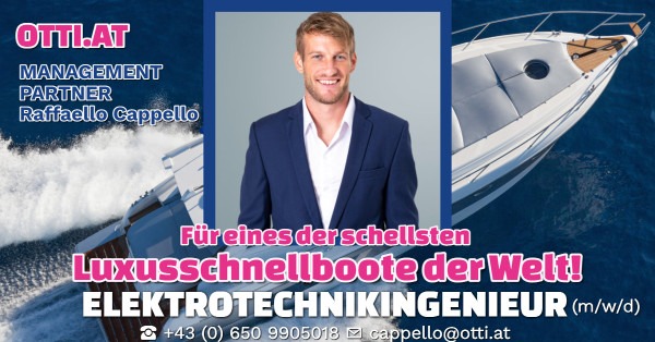 Niederösterreich: Elektrotechnik Ingenieur für Schnellboote (m/w/d) – Jahresbrutto ab T-EUR 58, Vollzeit