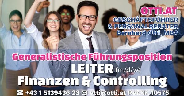Steiermark: Leiter Finanzen & Controlling (m/w/d) – Jahresbrutto ab T-EUR 85, Vollzeit