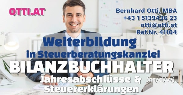 Biedermannsdorf, NÖ: Bilanzbuchhalter (m/w/d) / Jahresabschlüsse / Steuererklärungen – Jahresbrutto ab T-EUR 49, Vollzeit