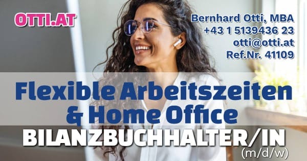 Wien: Bilanzbuchhalter/in (m/w/d) / Home Office / Flexible Arbeitszeiten – Jahresbrutto ab T-EUR 45, Vollzeit