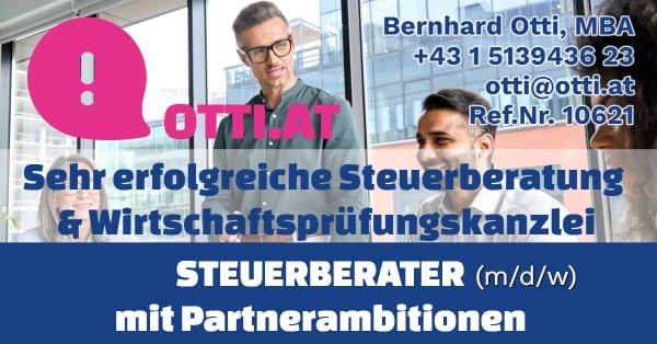 Wien: Steuerberater (m/w/d) mit Partnerambitionen – Jahresbrutto ab T-EUR 75, Vollzeit