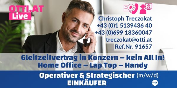 Wien: Operativ/strategischer Einkäufer m/w/d – Jahresbrutto bis € 65.000,-
