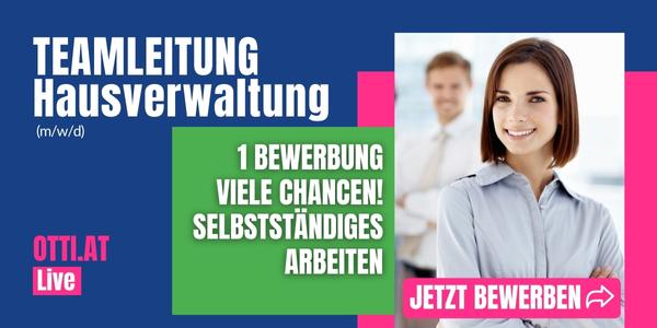 Wien: Teamleitung Hausverwaltung MRG/WEG (m/w/d) – Jahresbrutto ab T-EUR 56, Vollzeit